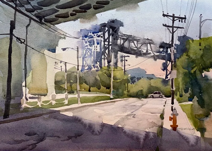 Carter Rd Bridge and friend.