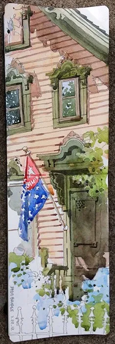 Bridge Ave., Ohio City, watercolor on paper, 2013