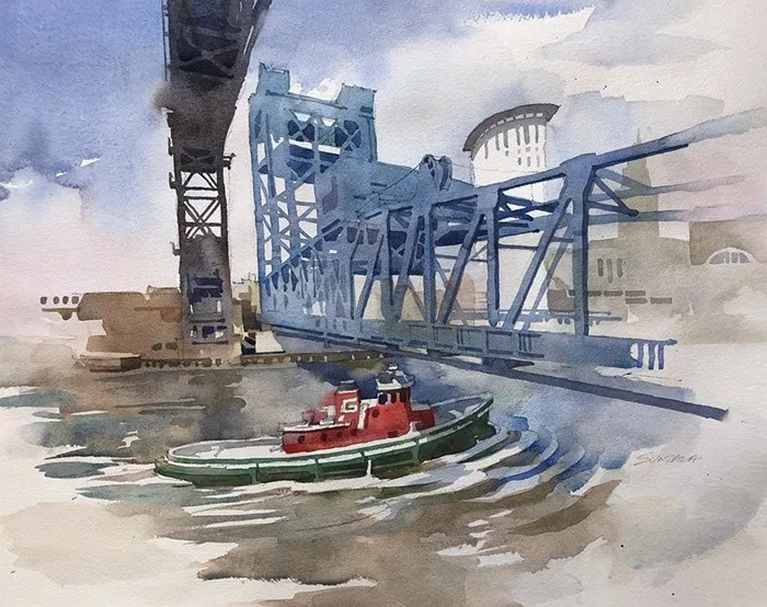 Tugboat on the Cuyahoga River