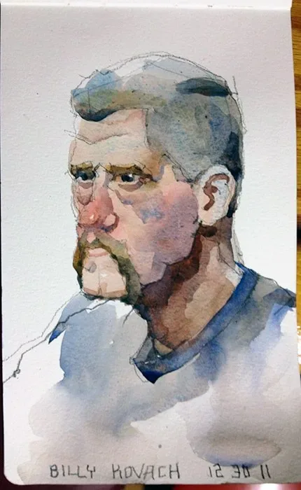 Billy, watercolor on paper, 2013