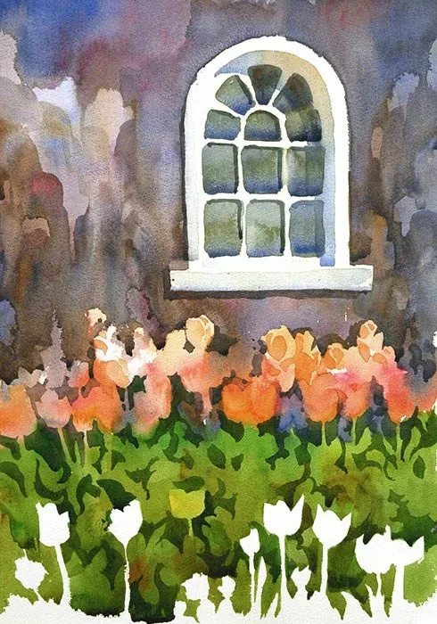A Breath of Fresh Air, watercolor on paper, 2013