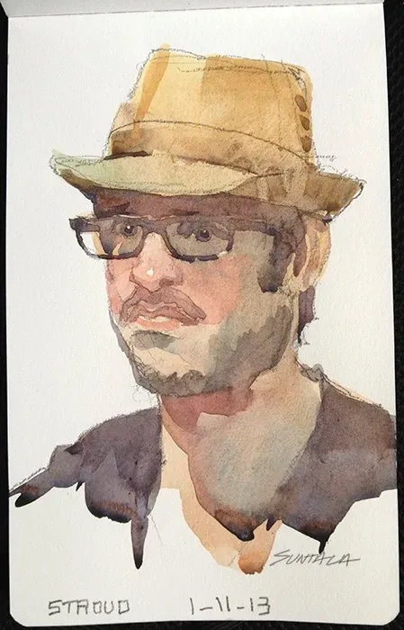 Stroud, watercolor on paper, 2013