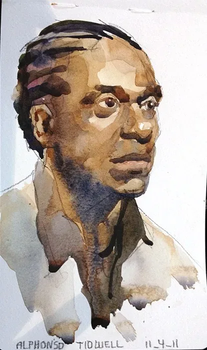 Alphonso, watercolor on paper, 2013