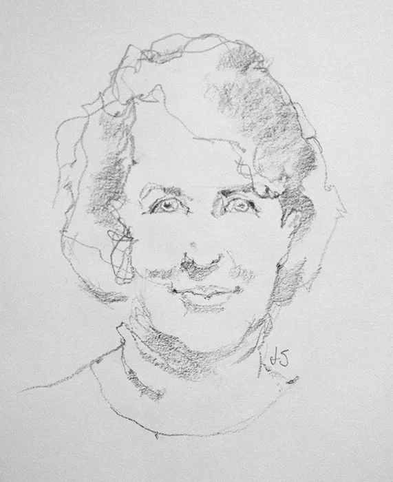 Mary, pencil on paper, 2013