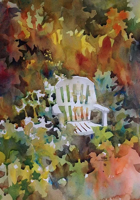 Gardenview Study, watercolor on paper, 2013