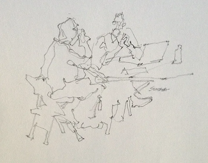 Parent Teacher Conference 2, pencil on paper, 2013
