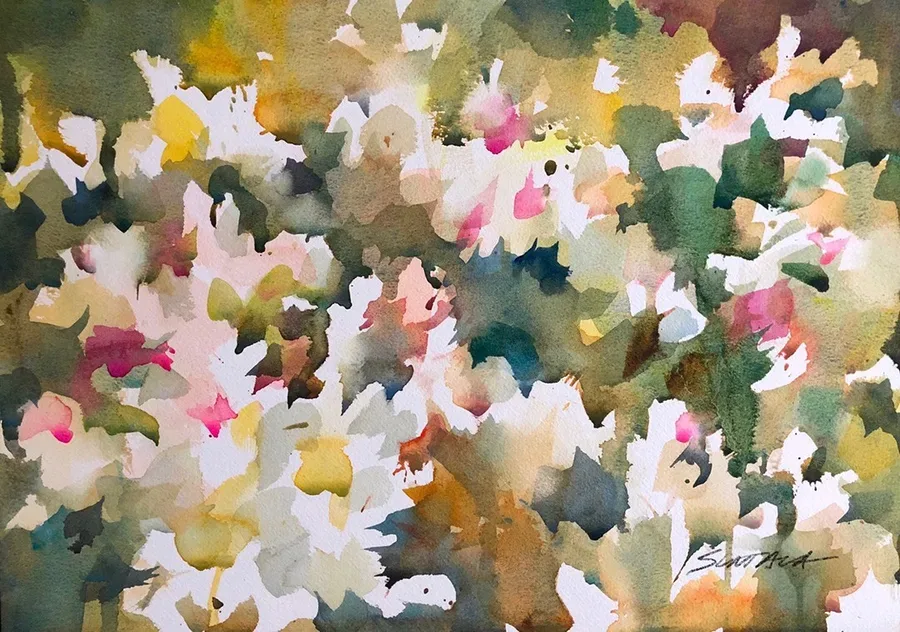 Hudson demo, watercolor on paper, 2018