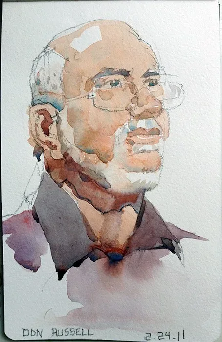Don, watercolor on paper, 2013