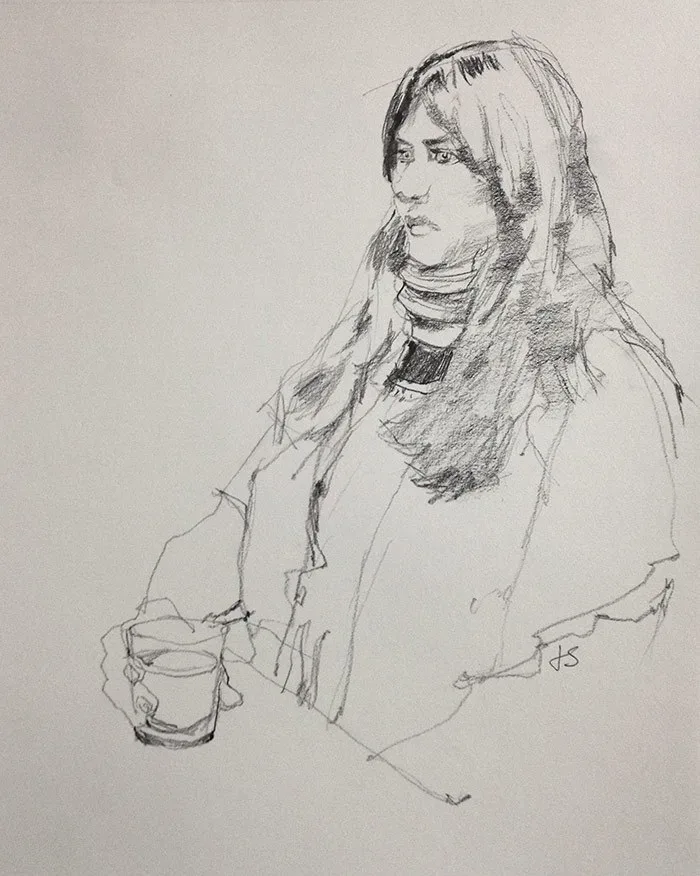 Tara, pencil on paper, 2013