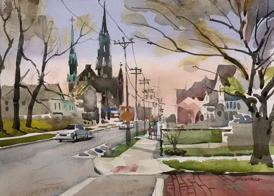 St. Michael's church and Clark Ave.