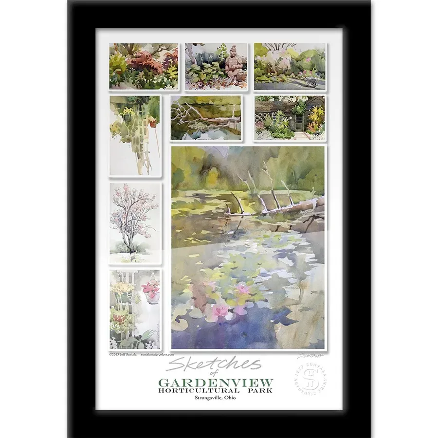 Sketches of Gardenview, watercolor on paper, 2013