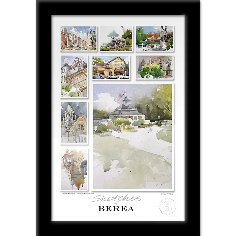 Sketches of Berea 2, watercolor on paper, 2013