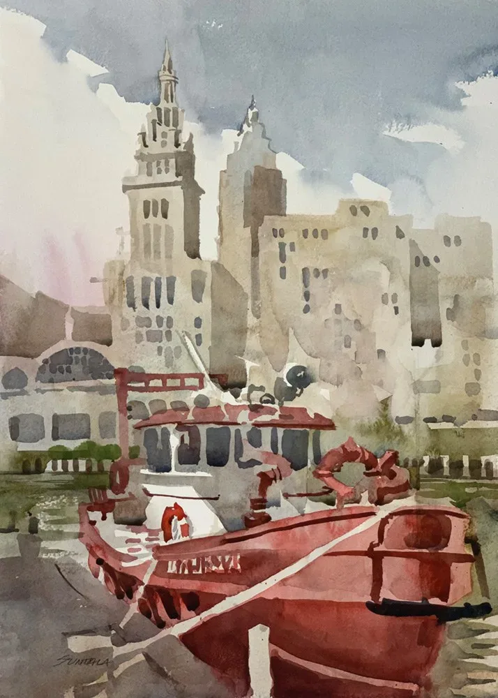 The fireboat Anthony J. Celebrezze