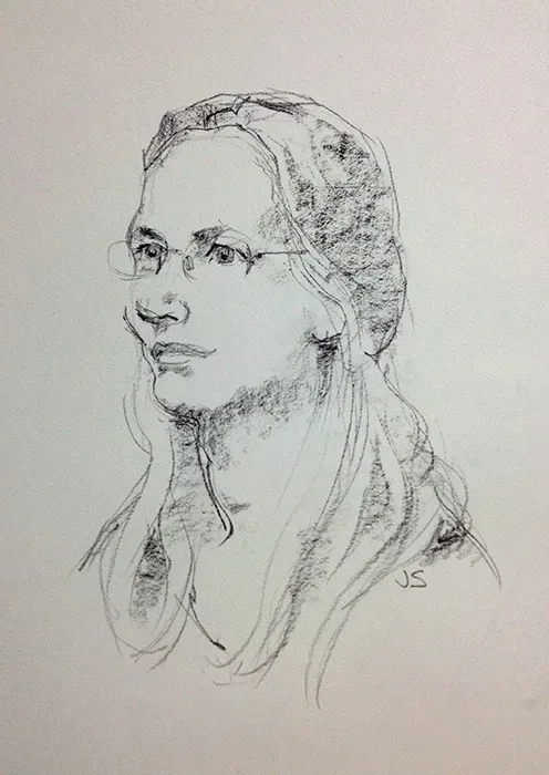 Jennifer, pencil on paper, 2013