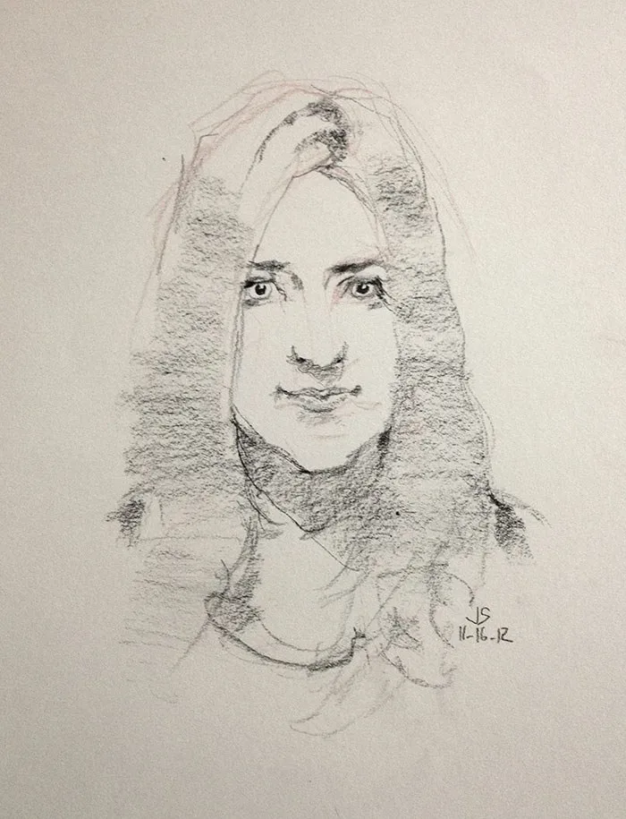 Kerri, pencil on paper, 2013