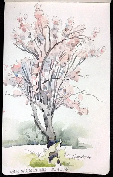 Gardenview, watercolor on paper, 2013